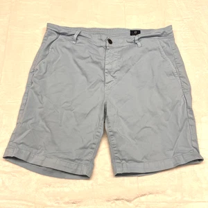 Pantalones Cortos Adriano Goldschmied Para Hombre 35 Azul Claro Vagabundo Chino Preppy Informal - Imagen 1 de 14