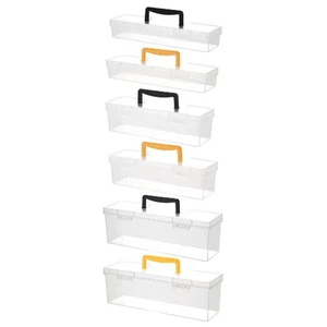 Storage Box Organizer Container Case Hand Tool Clear Tool Box with Handle - Bild 1 von 43
