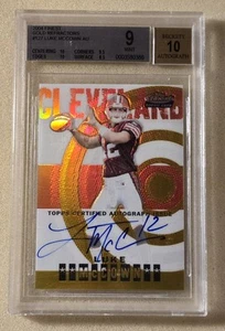 2004 Topps Finest LUKE McCOWN Rookie Auto Gold Refractor #/50 BGS 9 Auto 10 RC - Picture 1 of 3