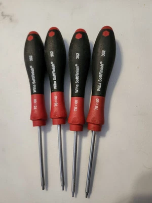 Lote de 4 destornilladores Torx con acabado suave Wiha Foto 1 de 3