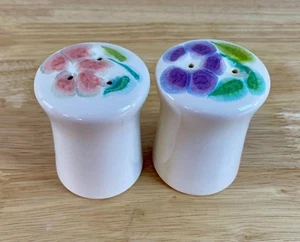 Vintage FLORAL by Franciscan 1970s USA Salt & Pepper Shakers - Picture 1 of 3