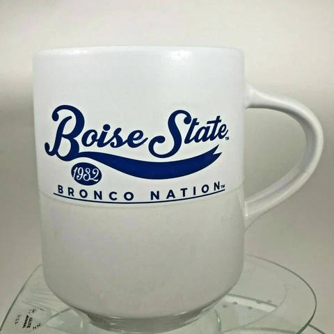 Boise State Mug College NCAA Bronco Nation 1932 Cream & White Souvenir Cup C21 Cover