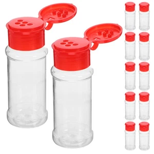 12 Pcs Castor Salt Container for Kitchen Seasoning Condiment Spice Jar Camping - Picture 1 of 12