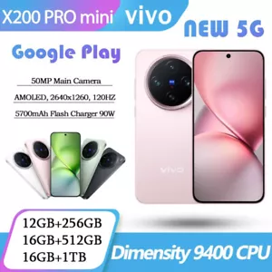 vivo X200 Pro Mini 5G Phone Dimensity 9400 NFC 120HZ 50MP Zeiss Camera 16GB+1TB - Picture 1 of 16
