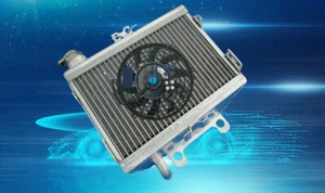 ALUMINUM RADIATOR+FAN FOR HONDA CR125/CR125R/CR 125 R 1998 1999 98 99 - Picture 1 of 6