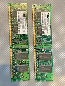 ProMOS Tech V826616J24SATG-D3 DDR 128MB PC-3200 400Mhz RAM x2 - Picture 1 of 5