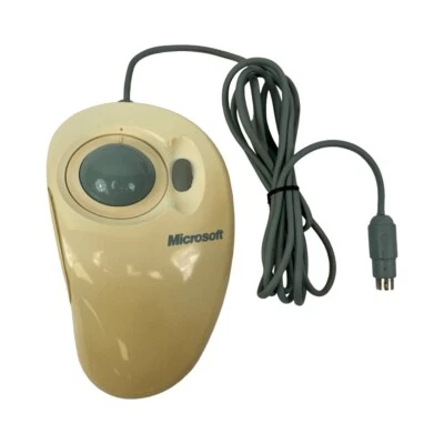 Microsoft Intellimouse X03-09209 Trackball Mouse Serial PS/2 Compatible - Image 1 of 4