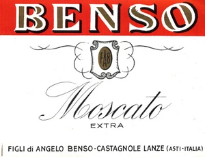 CASTAGNOLE LANZE, Asti - ETICHETTA d'EPOCA MOSCATO EXTRA - Imagen 1 de 1