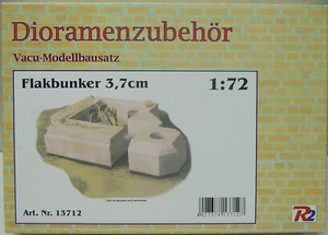 Flakbunker 3,7cm , Dioramenzubehör , 1:72 , Vacu-Modellbausatz , R2 , *NEU* - Picture 1 of 2