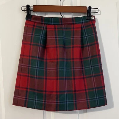 Papo d’ Anjo Tartan Plaid Pleated Skirt Girls 10y NWT - Image 1 of 4