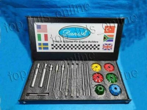 17x 3 ÁNGULO CORTE CHRYSLER LA HEADS JUEGO DE CORTADOR DE ASIENTO DE VÁLVULA DE CORTE CARBURO CON PUNTA DE CARBURO - Imagen 1 de 10
