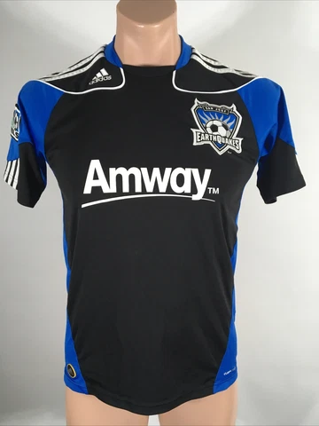 Adidas 2010/2011 San Jose Earthquakes Jersey Black Youth sz L Soccer Cover