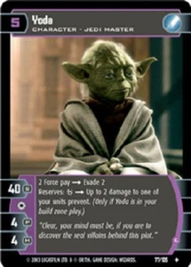 STAR WARS FREE JEDI GUARDIANS BOOSTER + YODA (E) FOIL NM scratches - Picture 1 of 2