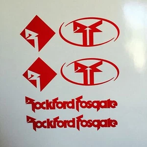 Kit de 6 calcomanías de vinilo universales adhesivas para amplificador Rockford Fosgate audio para automóvil - Imagen 1 de 3