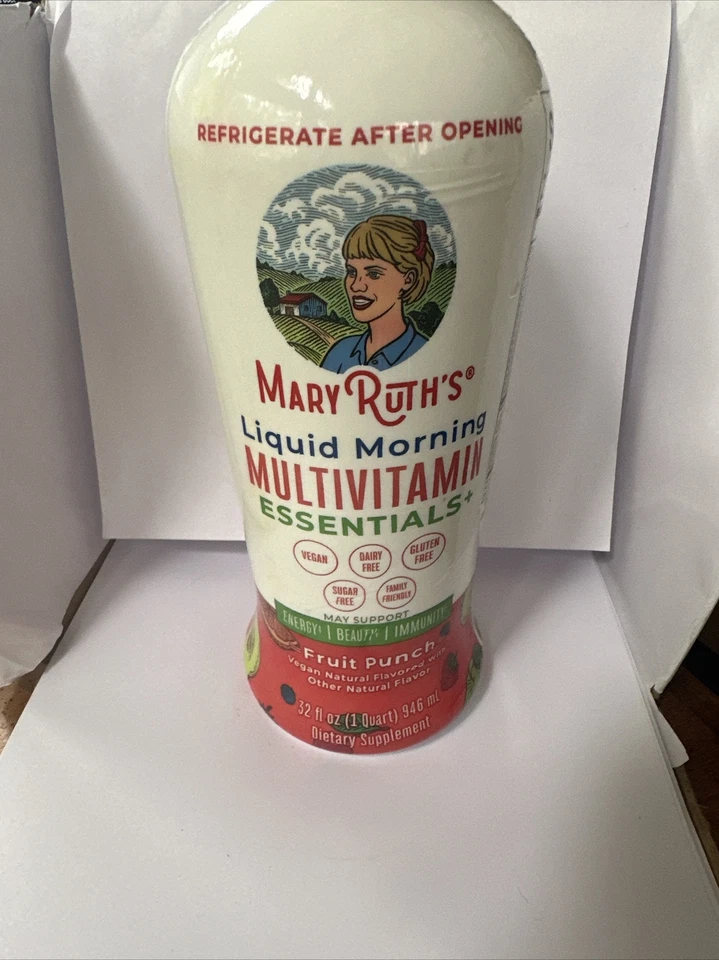 Morning Liquid Multivitamin Zinc Elderberry Organic Whole Food Blend 32oz