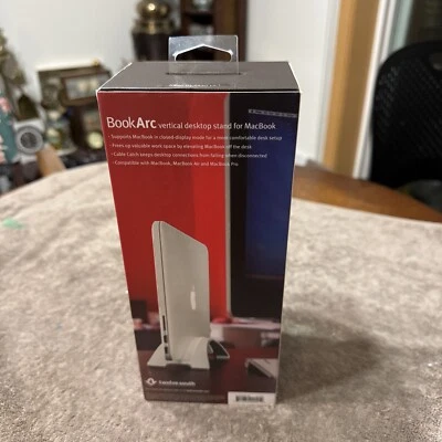 Twelve South BookArc for MacBook | Space-Saving Vertical Desktop Stand Silver - Image 1 of 4