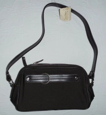 Bolso de hombro COLE HAAN $165 de tela marrón y cuero - Nuevo con etiquetas Foto 1 de 4