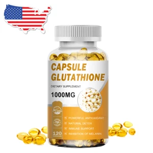 Glutathione Whitening Capsules 1000mg Skin Lightening Dark Spots Remover - Picture 1 of 10