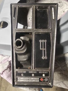 1969-1971 Corvette Shift Console Plate 4 Speed No AC 427 390 HP Original GM - Picture 1 of 6