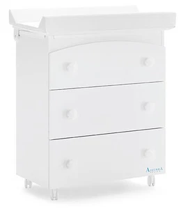 Azzurra Design Cassettiera Bagnetto con 3 Cassetti e Piano Fasciatoio WEB Bianco - Foto 1 di 1