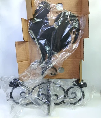 RUSTIC ROOSTER CANDELABRA  SOUTHERN LIVING AT HOME FRENCH COUNTRY 40636 IRON NIB - Image 1 of 4