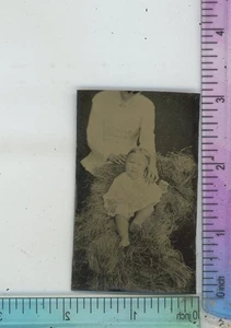 Babysitter in Hay Tintype Ferrotype - Bild 1 von 2