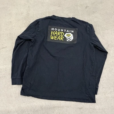Camiseta Mountain Hardwear Manga Larga Hombre XL Negra Algodón Gorpcore Foto 1 de 4
