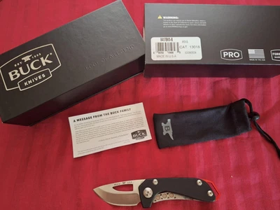 Buck Knives 417 Budgie, 0417BKS- B, BOS S35VN Drop Point Steel Blade, G10, NIB - Image 1 of 4