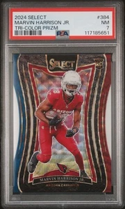2024 Select Marvin Harrison Jr. Tri Color Prizm Suite Level/99 PSA 7 - Imagen 1 de 2