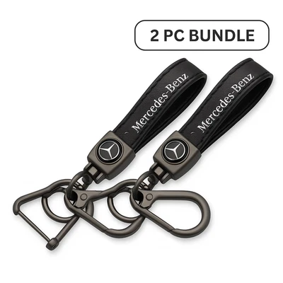 2 Mercedes-Benz Genuine Leather Keychain – Luxury Car Accessory | Ships Free - Image 1 of 4
