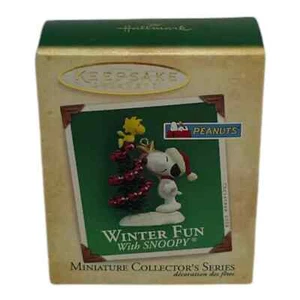 Hallmark Keepsake Ornament Miniature Peanuts Snoopy Decorating Tree 2004 - Picture 1 of 4