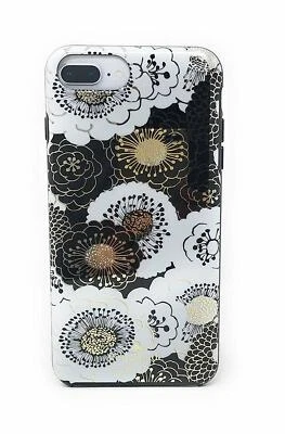 Kate Spade iPhone 7 Plus iPhone 8 Plus 6 6s Plus Case - Black Gold White Floral - Image 1 of 4