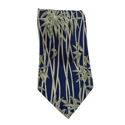 Corbata Tommy Bahama Para Hombres 100% Seda EE. UU. 59 x 4 Hecha a Mano Bambú Defecto Tropical Foto 1 de 4