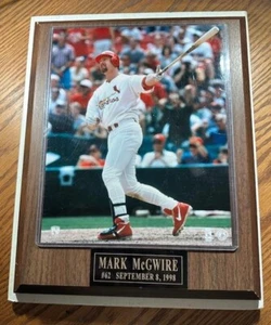 Base Ball's Mark McGwire Record Breaking Home Run # 62 Plakette 8. September 1998 - Bild 1 von 3