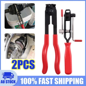 2* Auto CV Joint Boot Clamps Pliers Automobile Car Banding Clamp Tool Kit Set - Picture 1 of 12