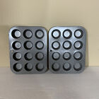 Vintage Mini Muffin Cupcake Pans - 2 Pans Of 12 Each