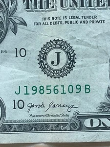 Date Note 1985-(19856109) $1 Dollar Fancy Serial Number Many Options - Picture 1 of 10
