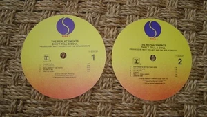Replacements Don't Tell A Soul Paper Record Labels No LP Laminate for coasters - Picture 1 of 4