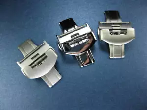 22mm Swiss 316L Edelstahl Faltschließe Pinselverschluss Pinsel Politur für PANERAI - Bild 1 von 4