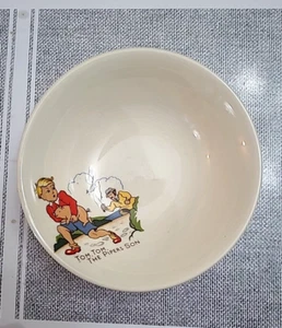 Vintage Johnsons Australia Cereal Bowl Tom Tom The Pipers Son - Picture 1 of 9