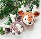 Crochet Pattern Copy 1435.   Reindeer Christmas Tree Decoration