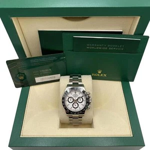 Rolex Daytona Cosmograph 116500LN Ceramic White Dial Automatic Watch B&P 2023 - Picture 1 of 6