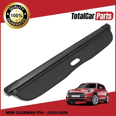 RIPIANO PORTA PACCHI NERO RETRATTILE BAGAGLIAIO POSTERIORE COPERTURA RULLO PER MINI CLUBMAN F54 15-24 - Immagine 1 di 4