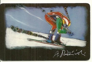 RARE / CARTE TELEPHONIQUE - SKI ALPIN : JEUX OLYMPIQUES OLYMPIC GAME / PHONECARD - Foto 1 di 2
