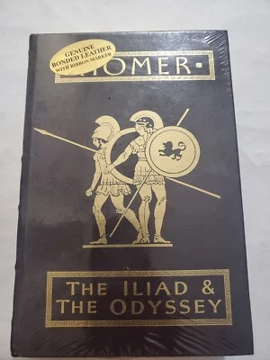 Homer The Iliad & The Odyssey Barnes & Noble 1999 Gilded Hard Cover. Sealed  - Image 1 of 2