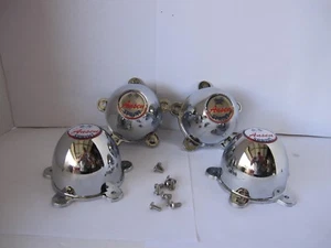4 5 EAR PLASTIC CAPS 5 LUG ANSEN SPRINT WHEELS W/ 2 1/8 HOLE MOUNTING SPACE - Picture 1 of 4