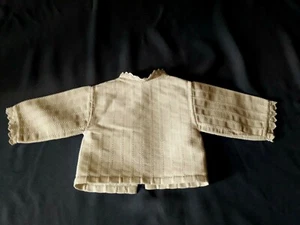 N01 BRASSIERE BEBE PIQUE DE COTON & DENTELLE naiss OLD LACE & COTTON BABY SHIRT - Imagen 1 de 7