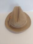 Vintage United Hatters Cap & Millinery Mens Fedora Hat Size 6 7/8 Brown Corduroy