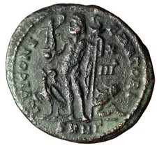 JUPITER Roman Coin with COA of Constantine II as Caesar JOVI AND EAGLE Certified