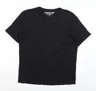 Lee Cooper Męska czarna bawełniana koszulka rozmiar L okrągły dekolt